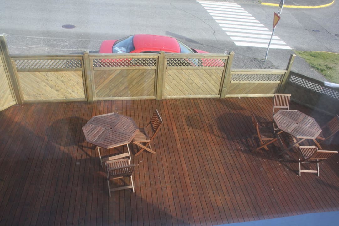 Aussenbereich der Bar Hringhotel Olafsvik