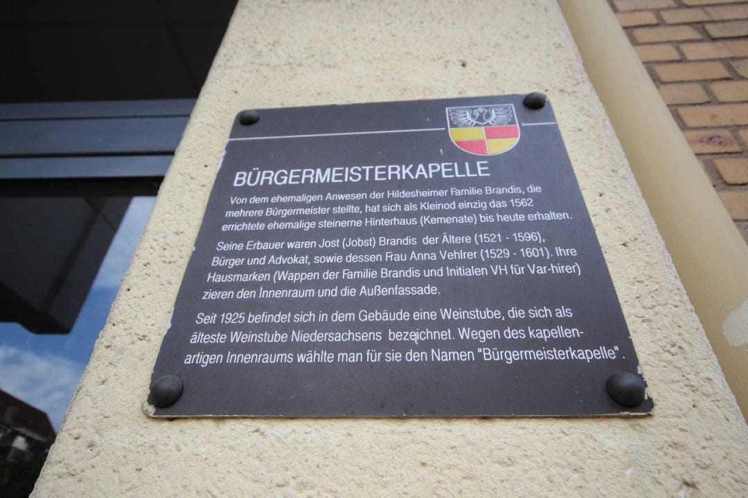 Historische Beschreibung Hotel Bürgermeisterkapelle