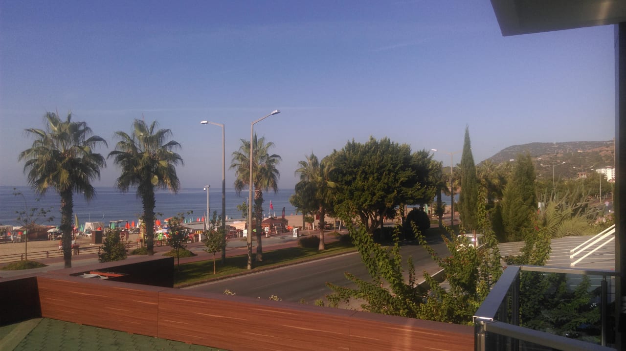 Blick vom Balkon Kleopatra Life Hotel