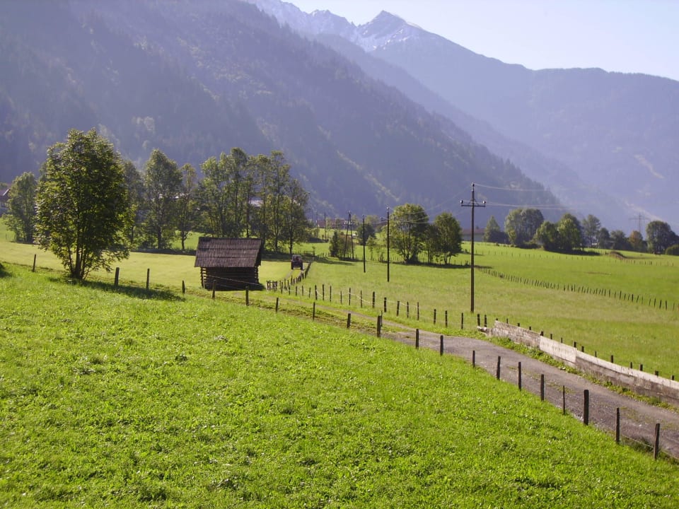 Blick vom  Balkon Ferienwohnung Hoisbauer
