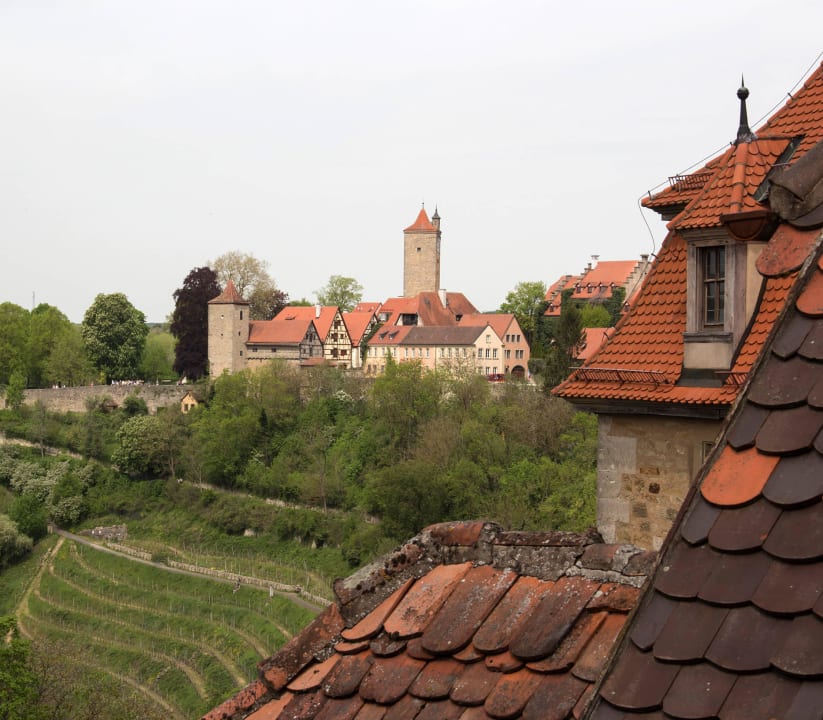 Rothenburg vom unserem Fenster  Hotel Am Siebersturm