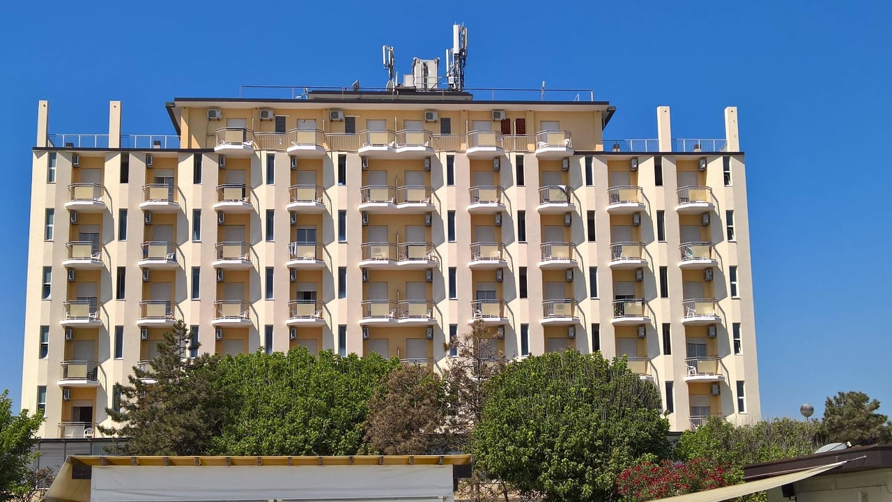 Hotel vom meer aus Hotel Adler Lido di Classe