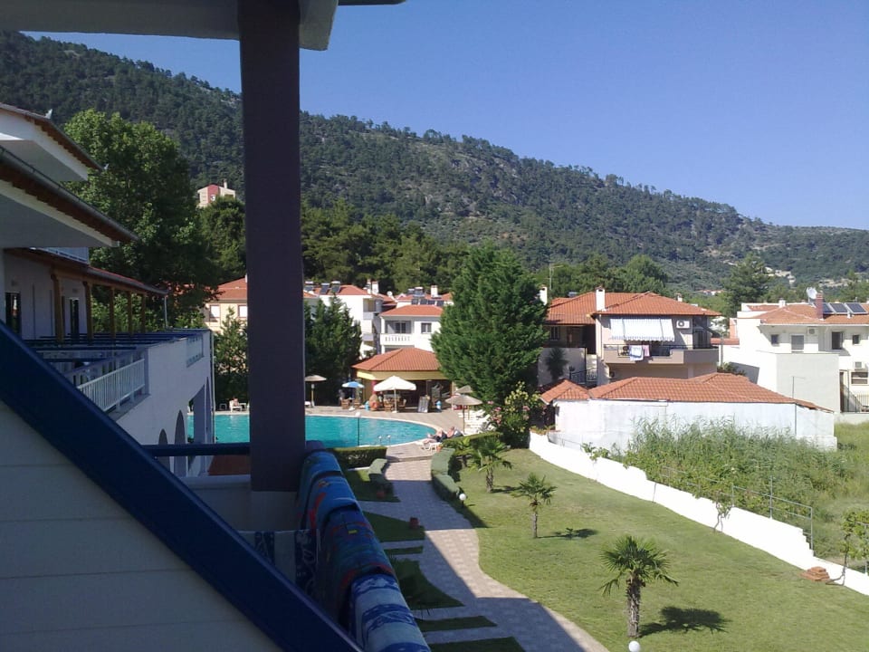 Widok z balkonu  Hotel Ioannis Golden Club