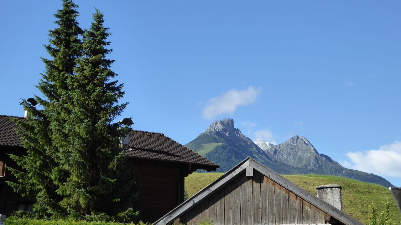Elfer-Ausblick vom Eingang Hotel Medrazerhof