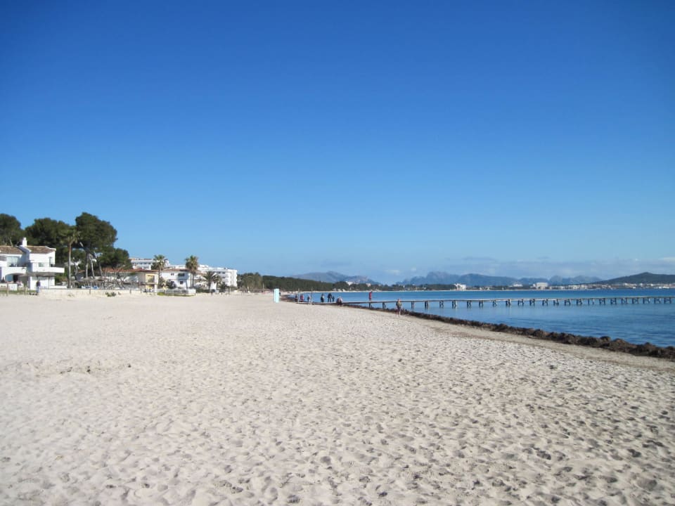 Der schöne Strand unweit vom Hotel JS Alcudi Mar