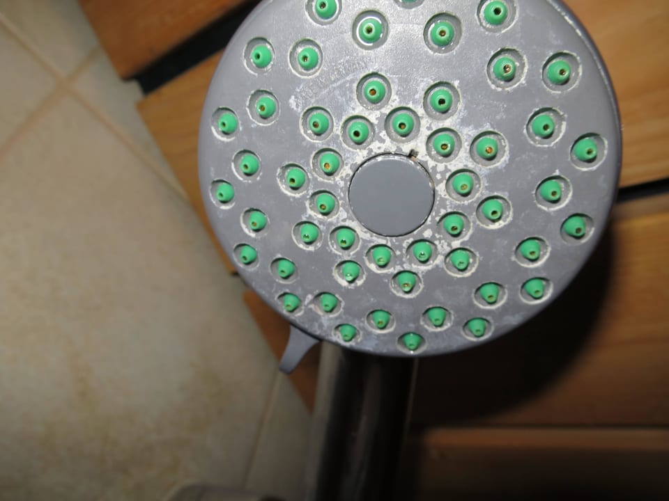 Verkalkter Duschkopf Hotel Garni Gerberhof