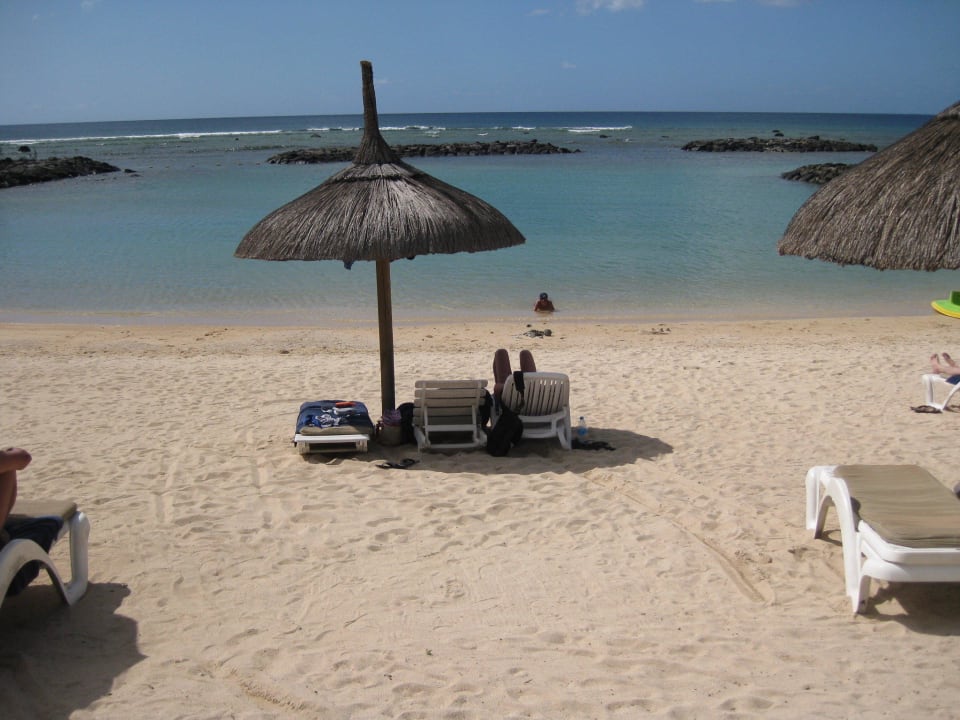 Das ist der Blick vom Strand  Veranda Pointe aux Biches Hotel