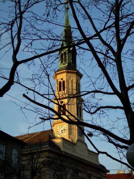 Der Blick vom Balkon unseres Zimmers Henriette Stadthotel Vienna