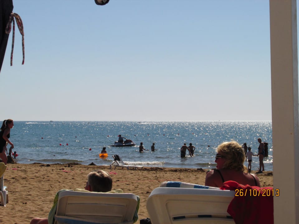 Sauberer Strand, Steinbrocken im Wasser Hotel Orfeus Park