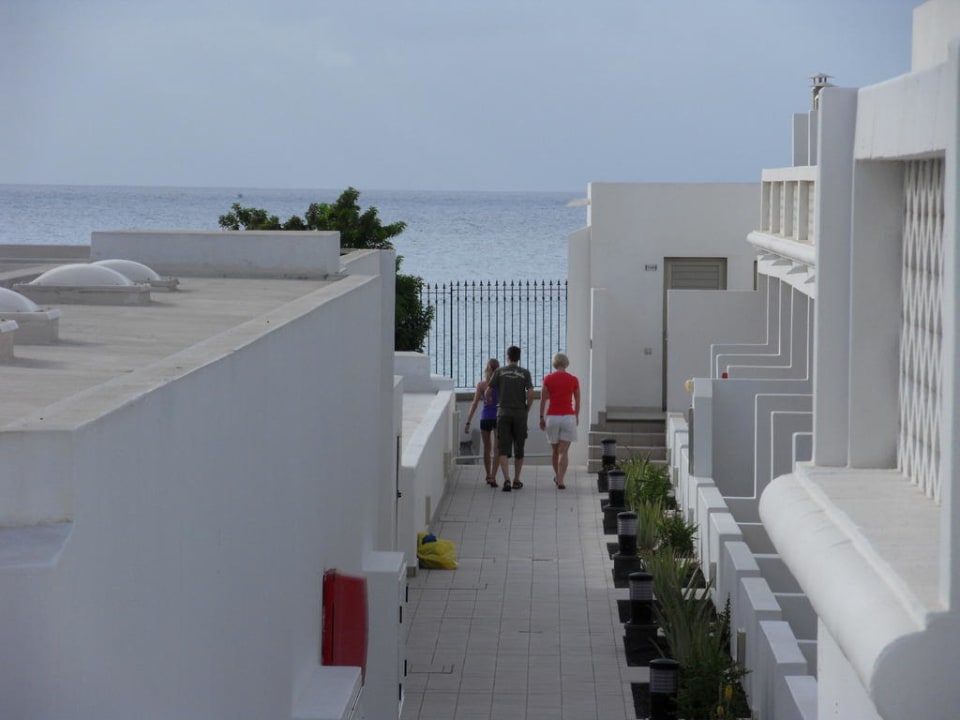 Blick zum Strand Hotel Las Costas
