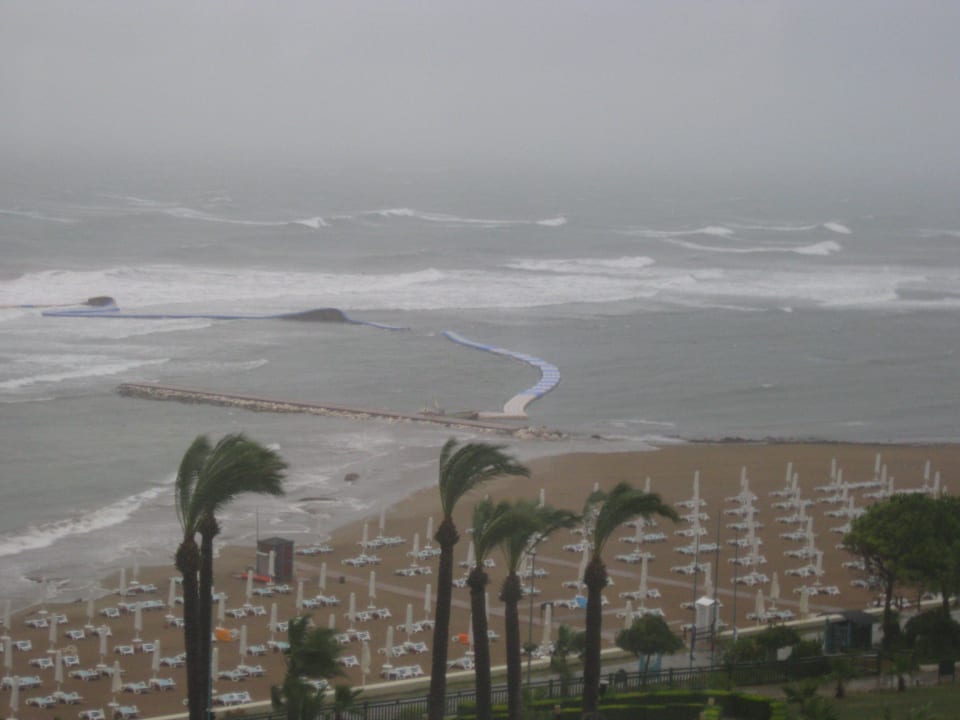 Sturm-Der losgelöste Landungssteg PALOMA Perissia