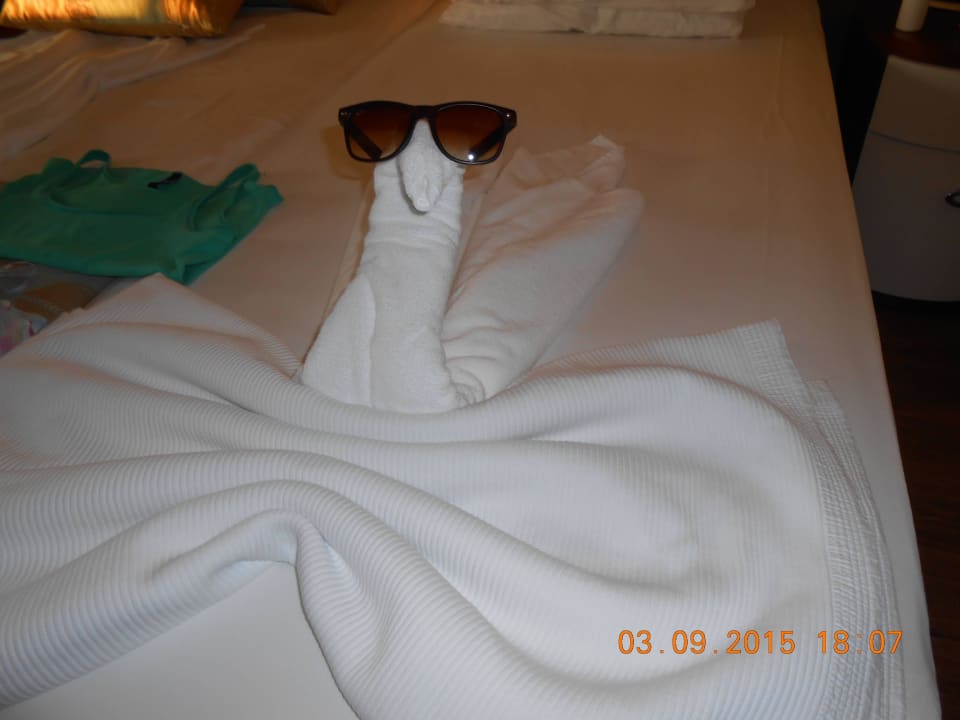 Bettdekoration Hotel Grand Side