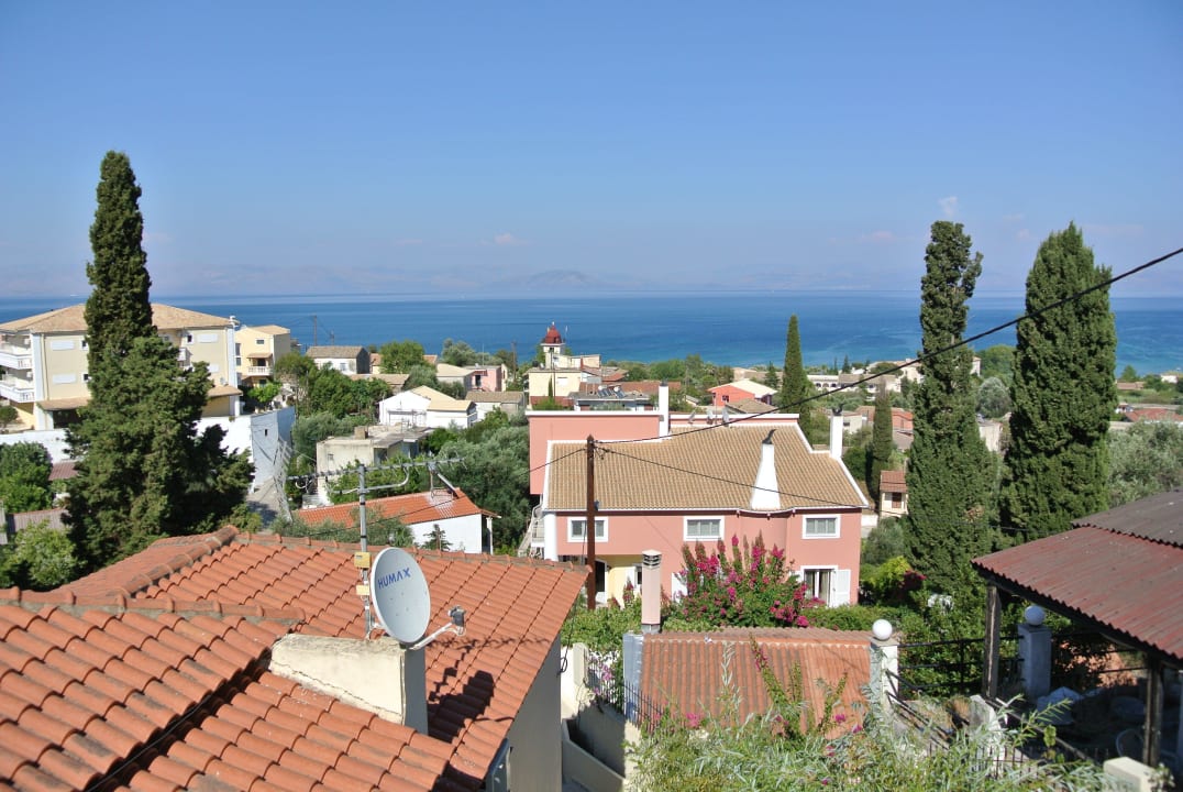 Ausblick von unserem Balkon CORFU PELAGOS HOTEL