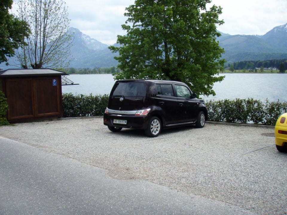 Parkplatz mit Aussicht Gasthof Falkenstein