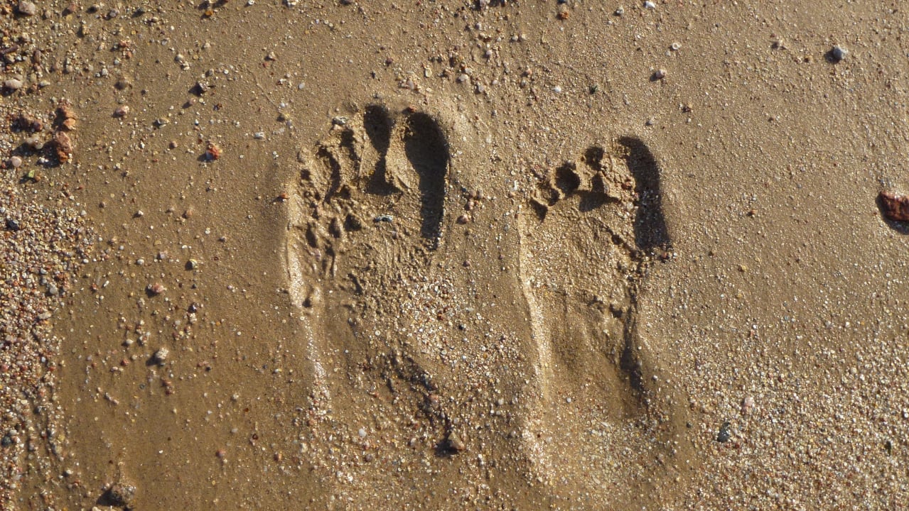 Unsere Spuren im Sand... Stella Beach Resort & Spa Makadi Bay