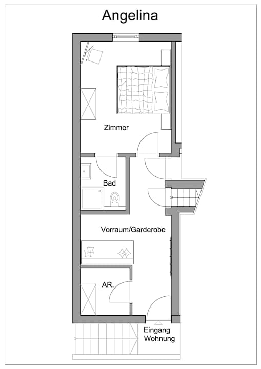 Zimmer Landhaus Celina - Panoramastall Roßberg