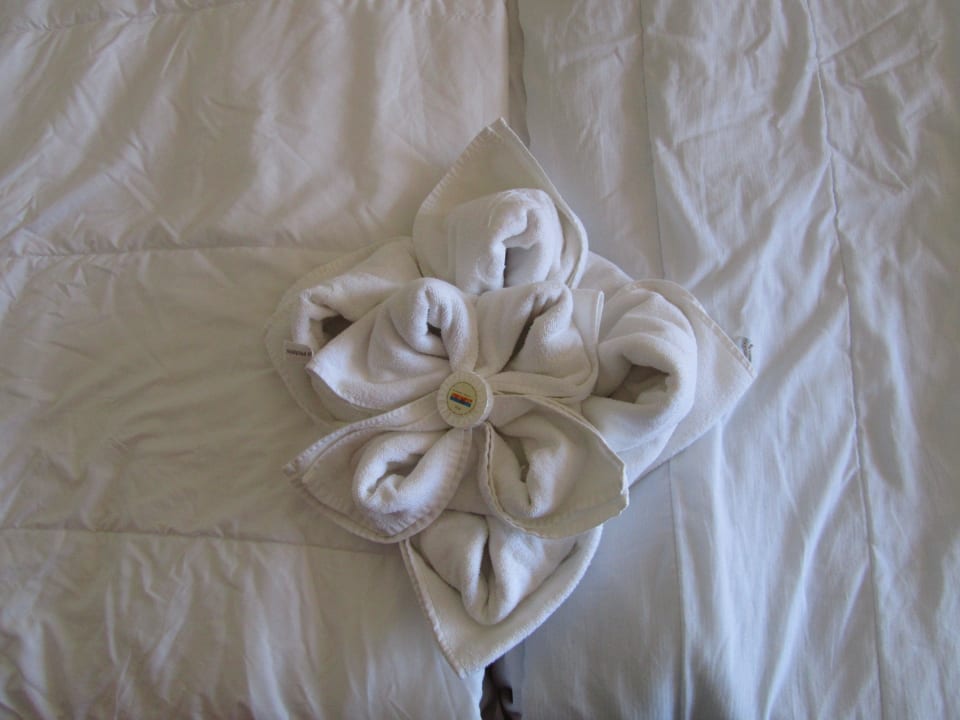 Blume auf dem Bett Sol Luna Bay