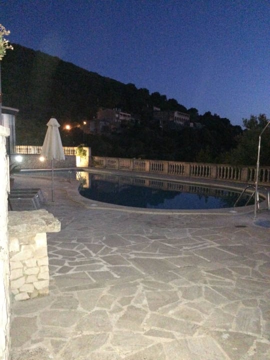 Pool bei Nacht  Hotel Es Reco de Randa