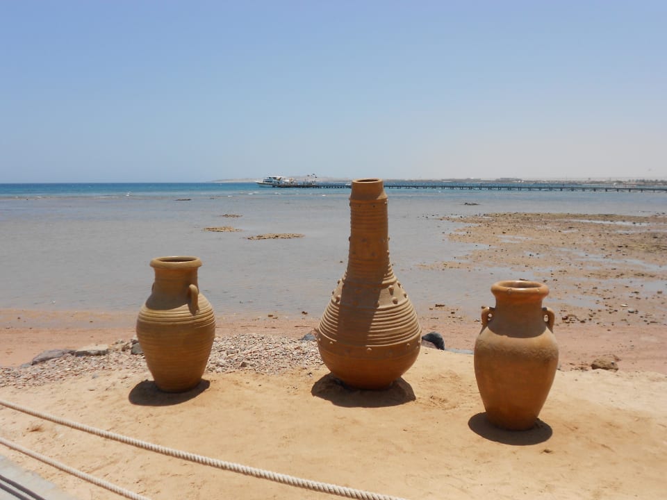 Neben dem Eingang zum Badesteg Pickalbatros Palace Resort