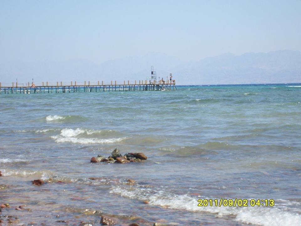 Widok na pomost El Wekala Aqua Park Resort Taba Heights