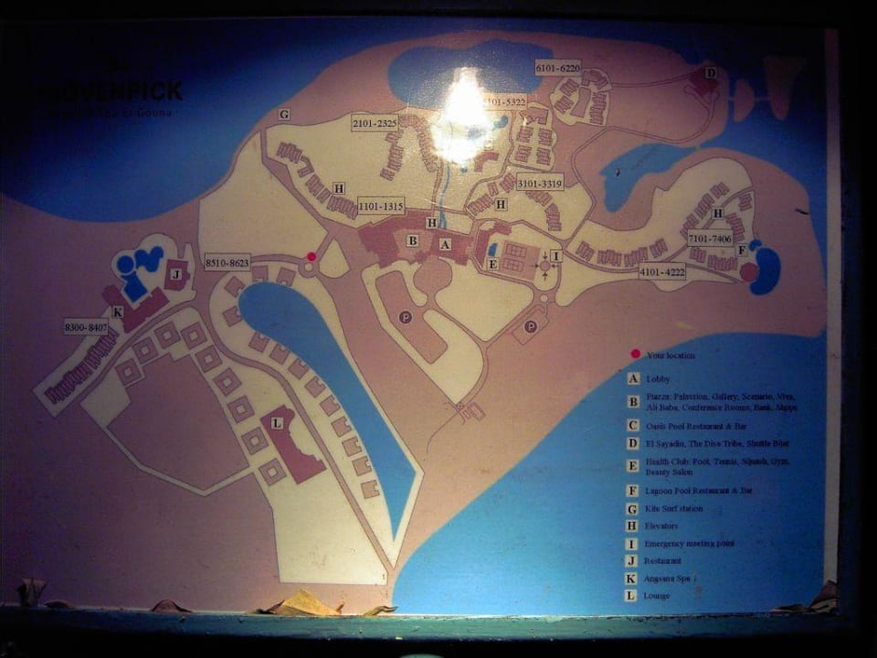 Übersichtswegweiser Mövenpick Resort & Spa El Gouna