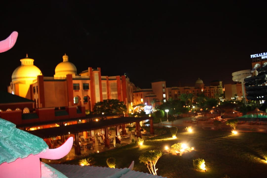 Blick von der Terrasse, wo die Live Band spielt Pickalbatros Aqua Park Resort - Hurghada