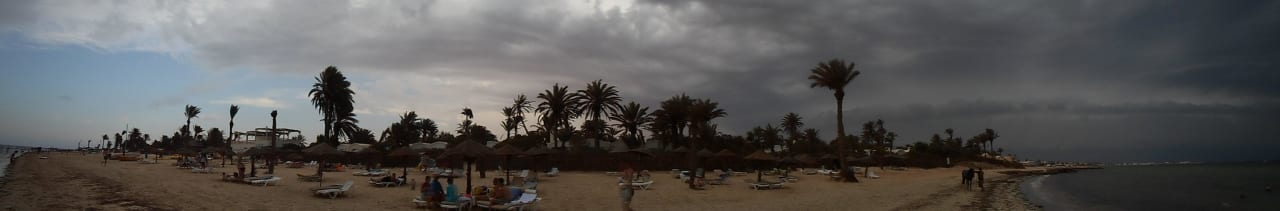 Kurz vor einem Sandsturm Hotel Sangho Club Zarzis