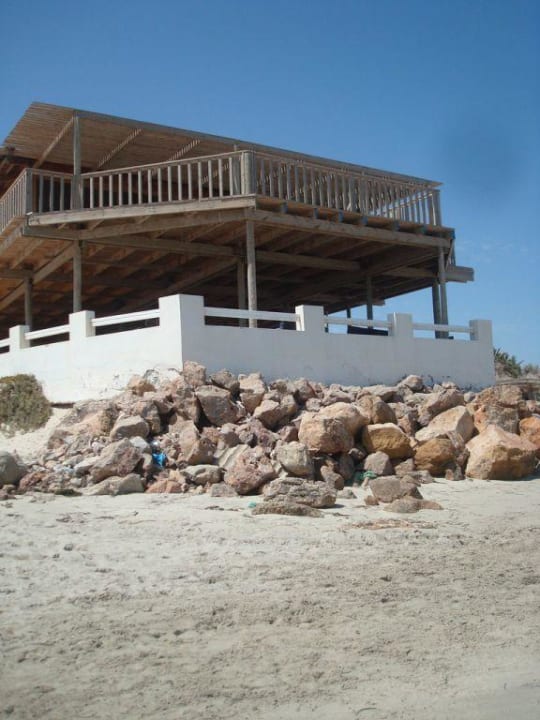 Strand Bar/ mittags meist Fisch Caribbean World Thalasso Djerba