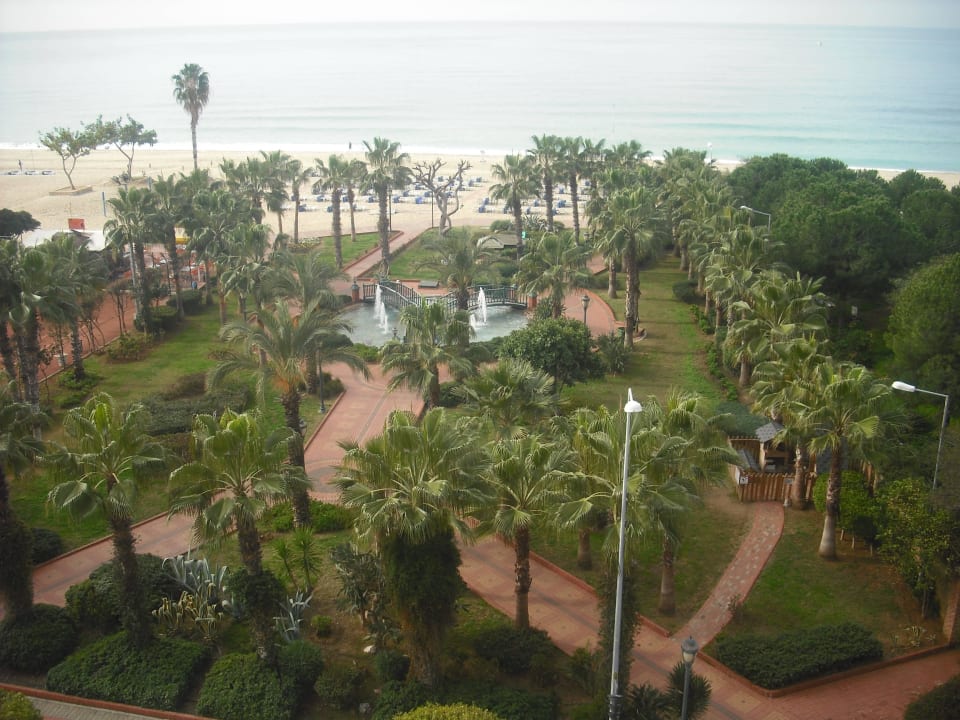 Blick vom Speisesaal Gardenia Hotel