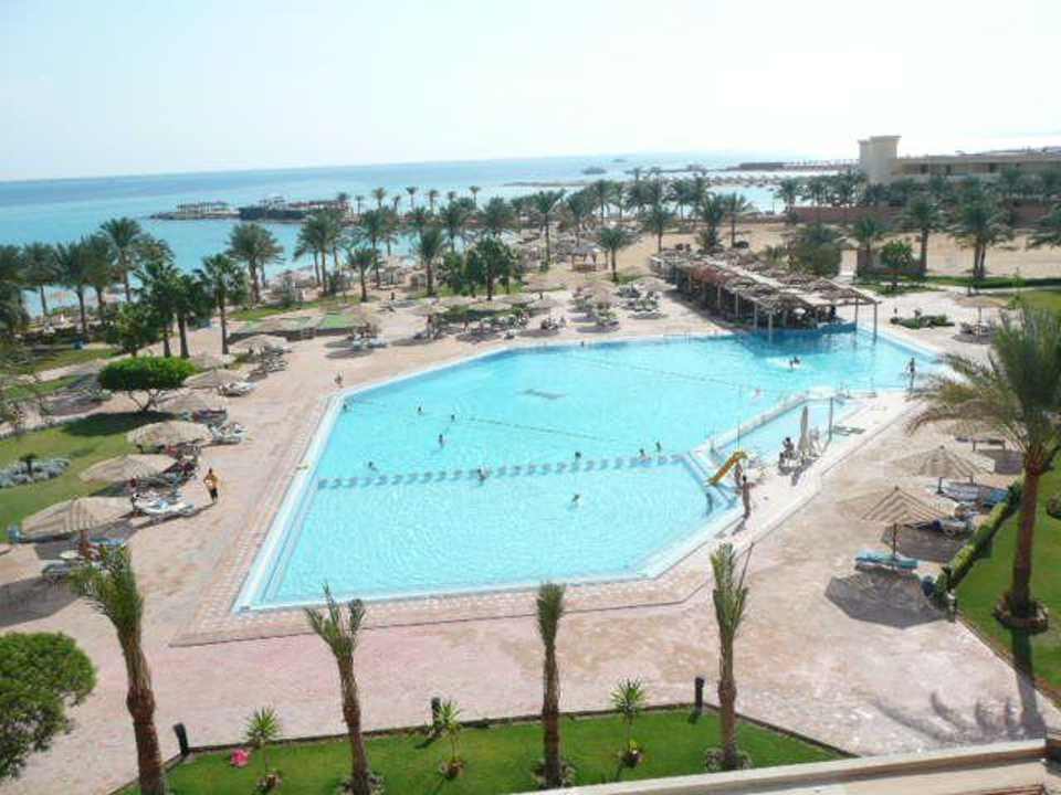 Blick vom Balkon 5.Etage Continental Hotel Hurghada