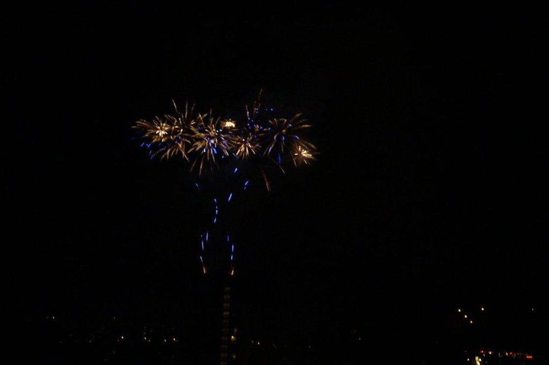 Feuerwerk am Abend Spa Hotel Panorama
