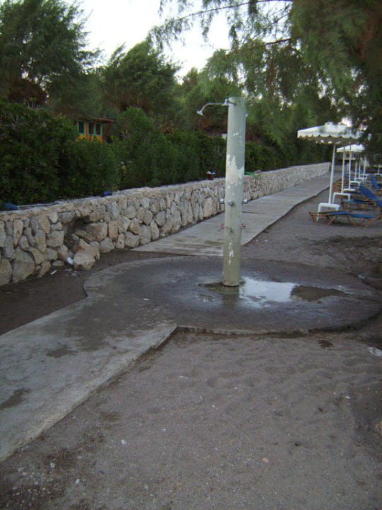 Hauptdusche am Strand Grecotel LUXME Dama Dama