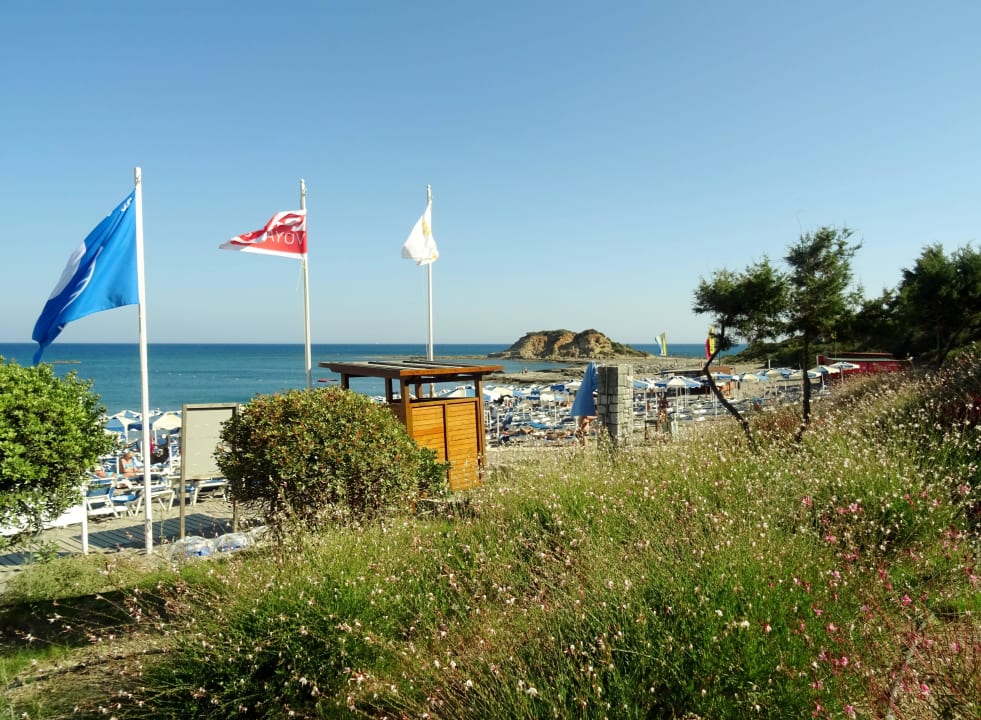 Blick über den Strand Rodos Princess Beach Hotel & Spa