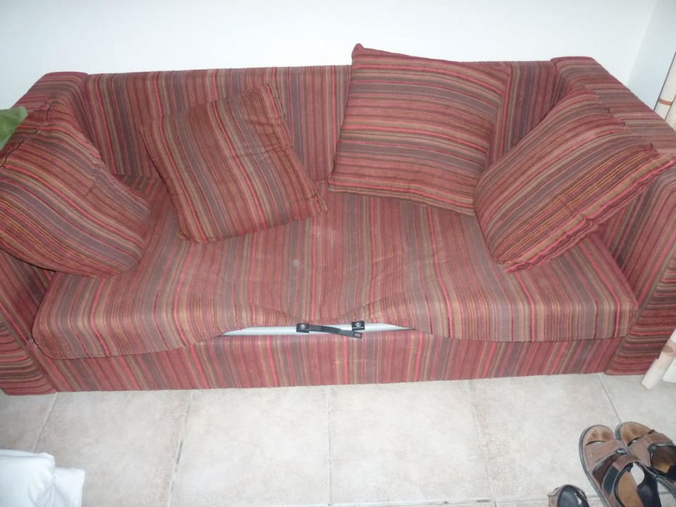 Das Sofa ist auch schon in die Jahre gekommen Atlantica Akteon