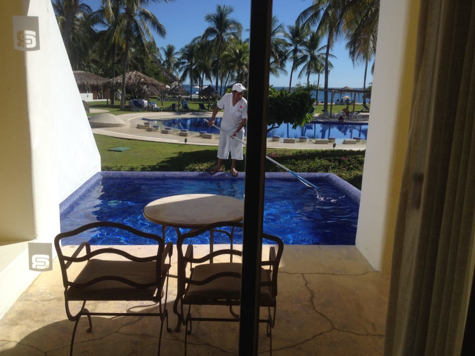 Eigener Pool vor dem Zimmer Hotel Camino Real Zaashila