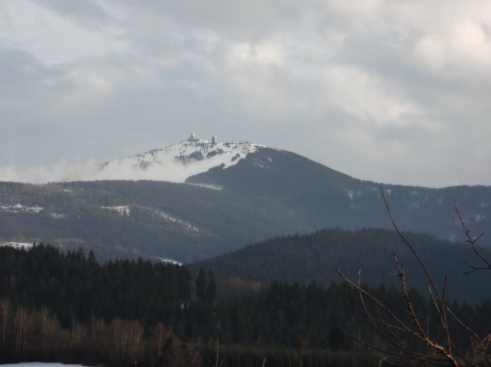 Vom Balkon in Richtung großer Arber Landhotel Arber Wellness