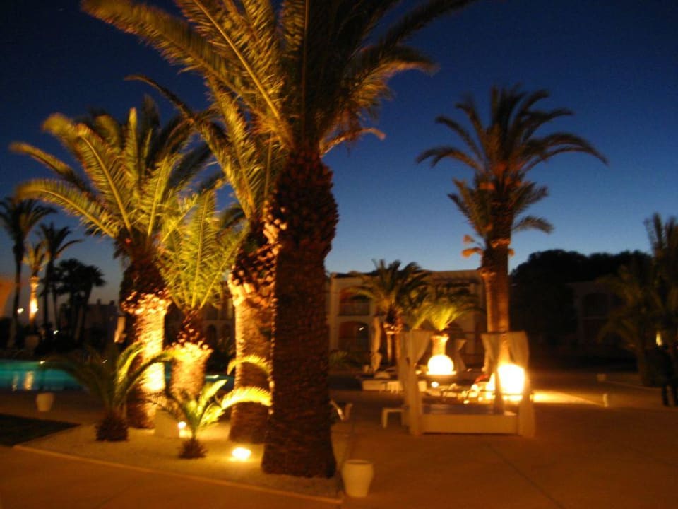 Pool am Abend Destino Pacha Ibiza Resort - Adults only
