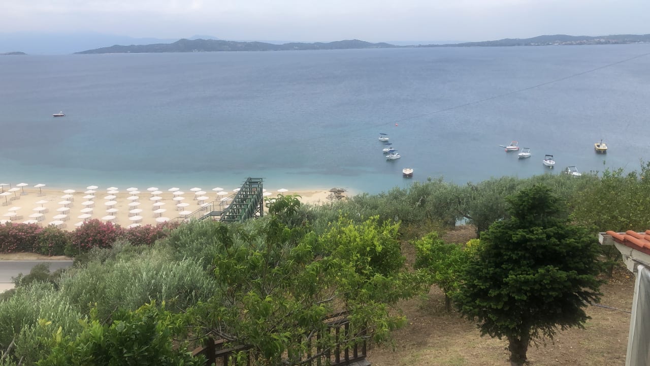 Ausblick Akrathos Beach Hotel