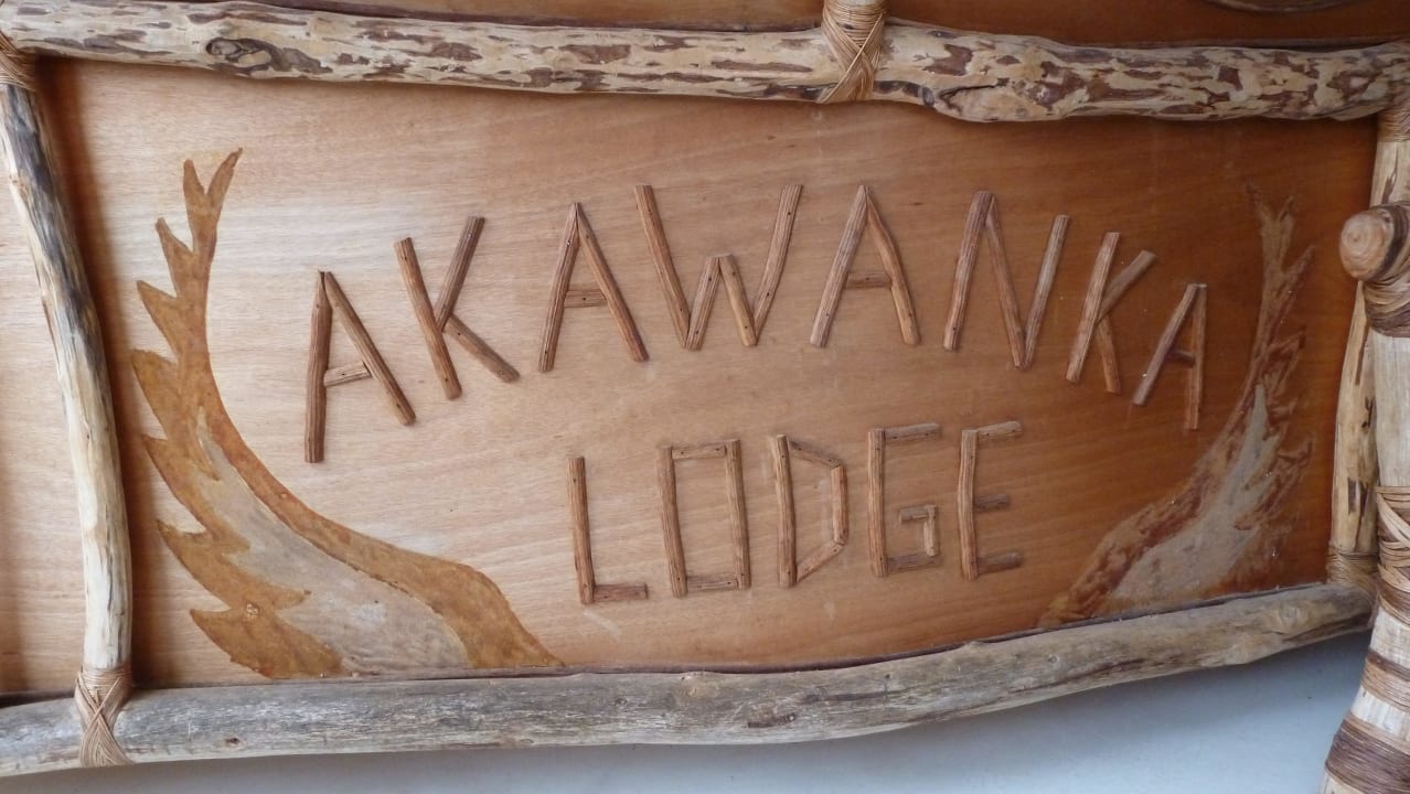 Rezeptionschild Akawanka Lodge