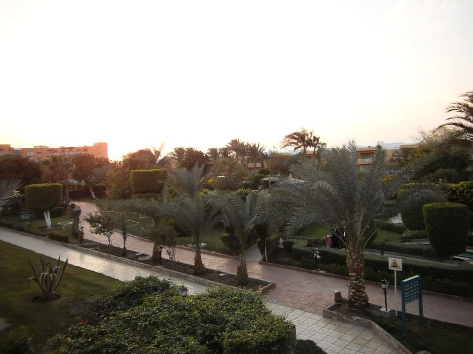 Blick vom Balkon auf Hauphaus Golden Beach Resort
