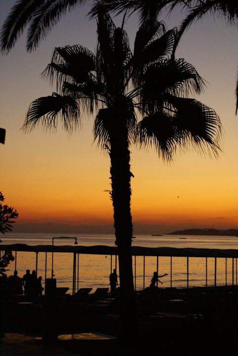 Blick von der Strandbar bei der Dämmerung Top Hotel