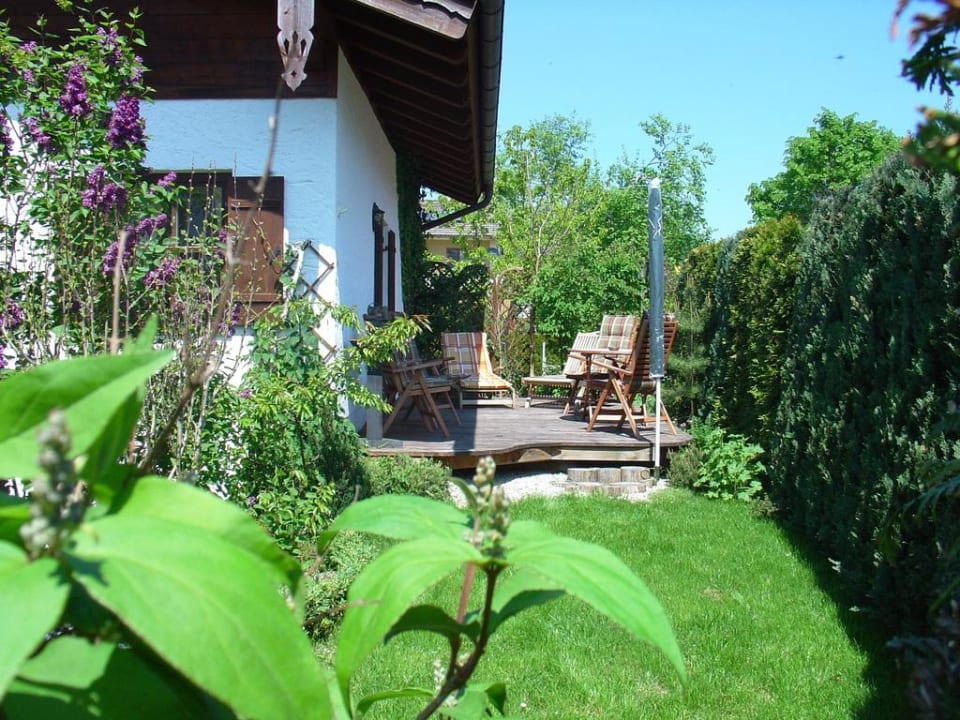 Terrasse Ferienwohnung Bergfrühling
