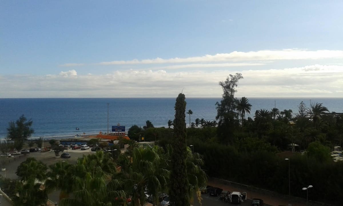 Aussicht vom Balkon im 7. Stock Corallium Beach by Lopesan Hotels - Adults only