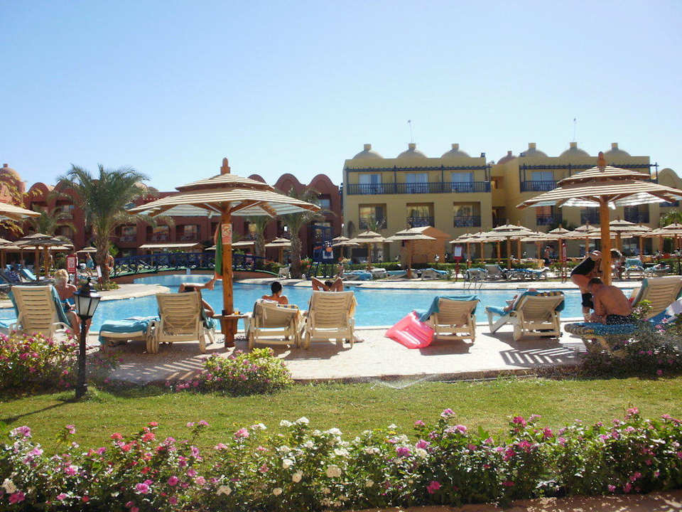 Aussicht von der Terrasse Titanic Beach Spa & Aqua Park