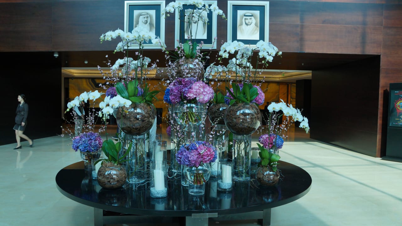 Eingangsbereich JW Marriott Marquis Hotel Dubai