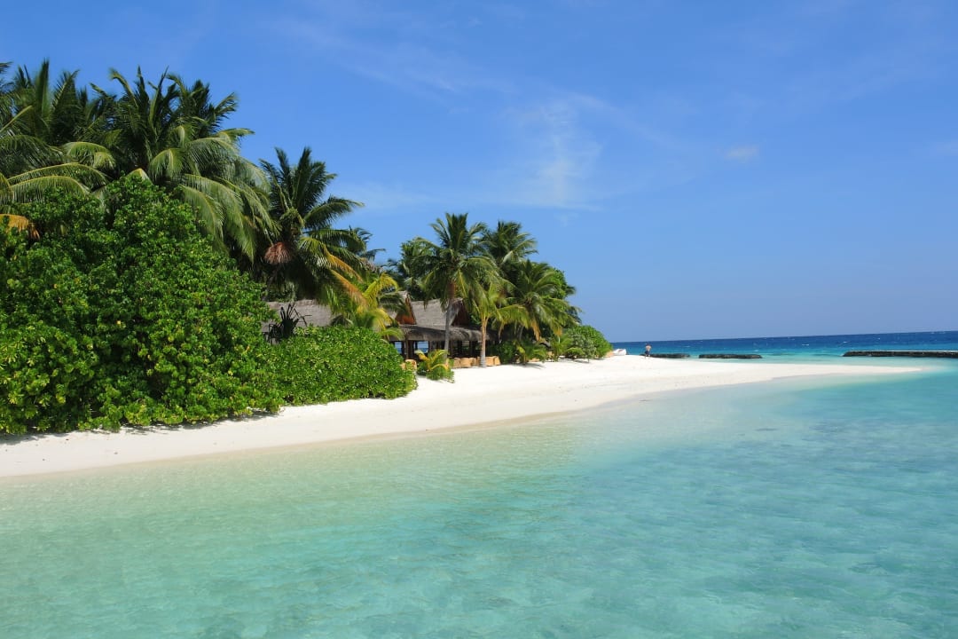 Ein Kleiner Strandabschnitt Kuramathi Maldives