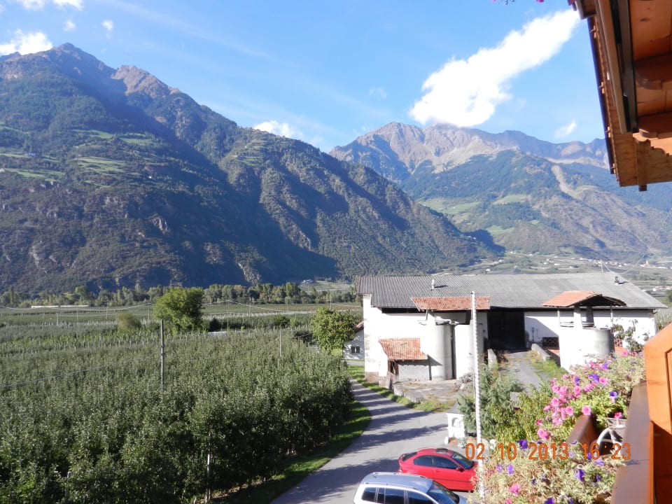 Blick vom Balkon Hotel Meringerhof