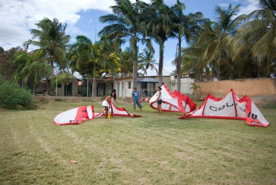 Neuer Kite Strand in El Yaque direkt am Motion El Yaque Motion Surfer & Travellers Guesthouse
