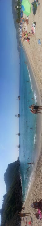 Очень красивый вид на море с пляжа Hotel Aslan City Kleopatra