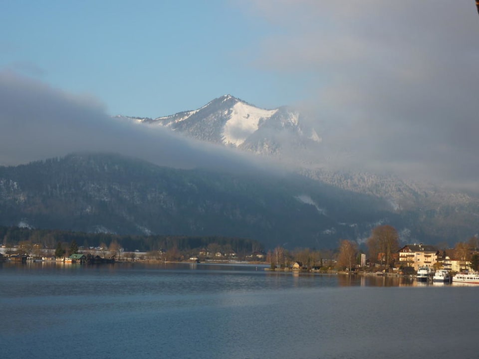 Ausblick vom Zimmer auf den Wolfgangsee 1 Romantik Hotel Im Weissen Rössl